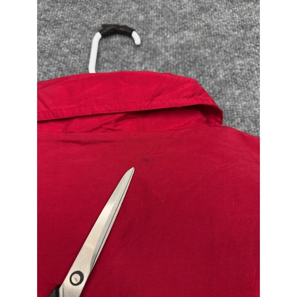 Dickies Red Zip Front Windbreaker Jacket Medium Nylon Workwear‎